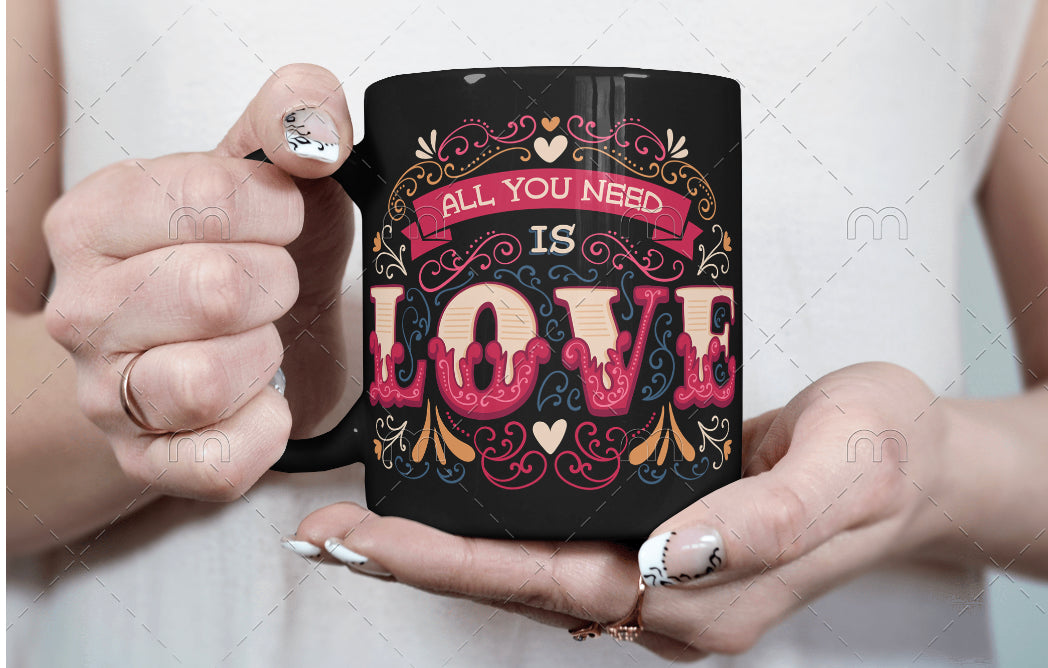 Black Glossy Mug