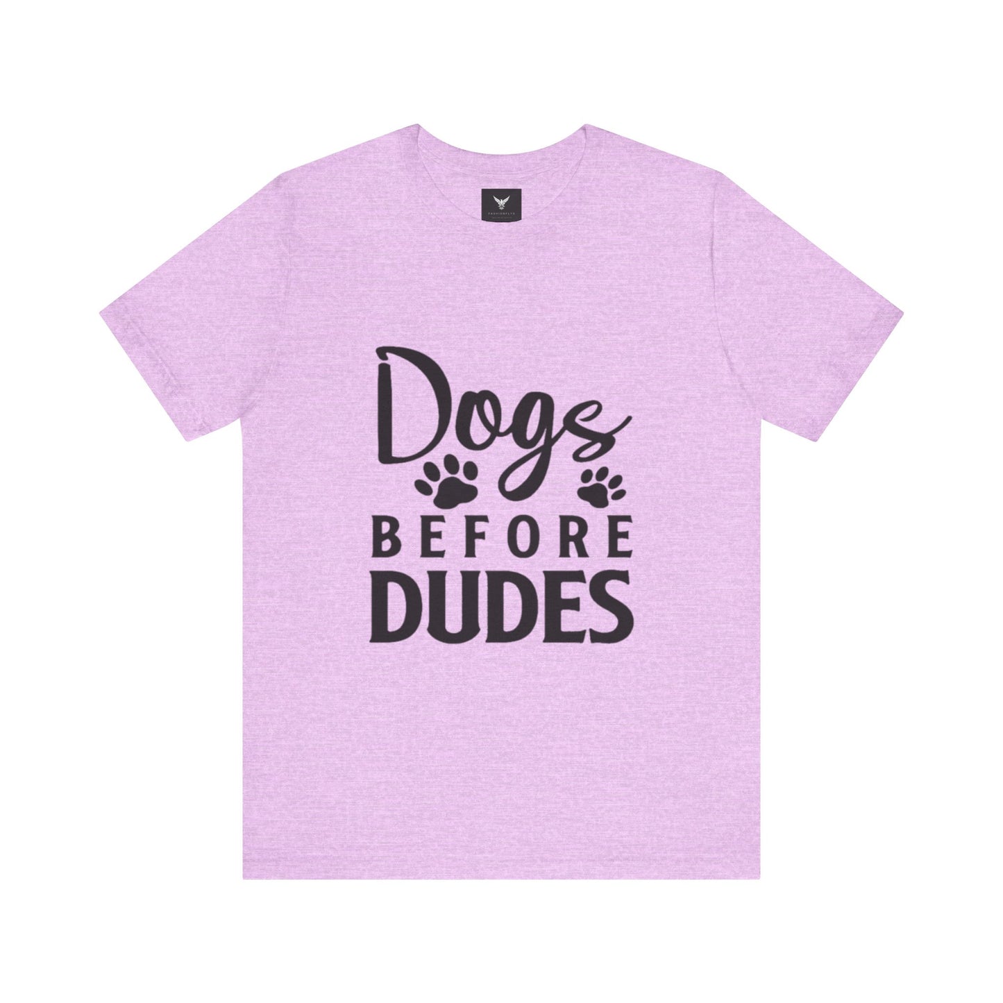 Dogs Before Dudes T-Shirt - Fun Unisex Tee for Dog Lovers