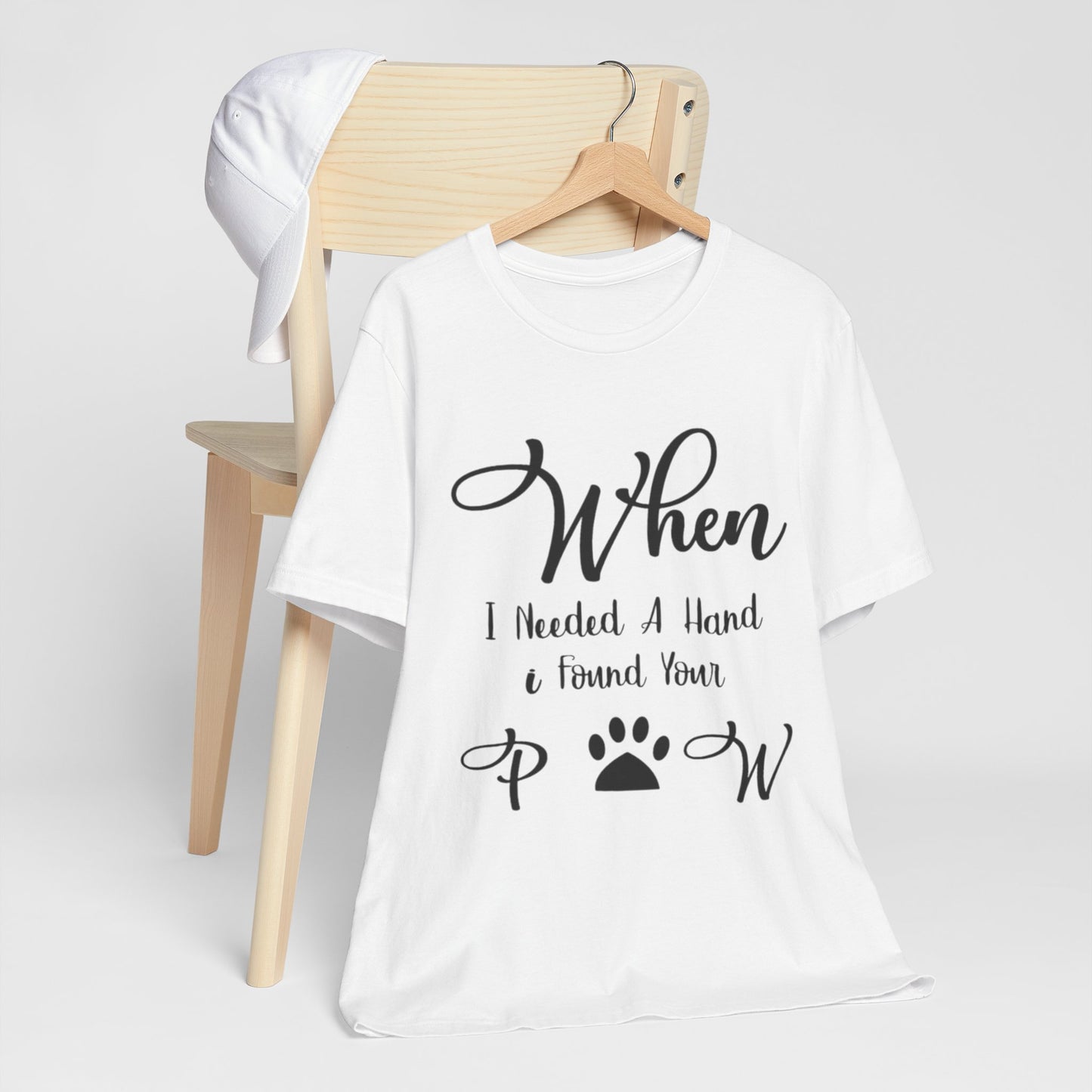 When I Needed a Hand I Found Your Paw Unisex Jersey Tee