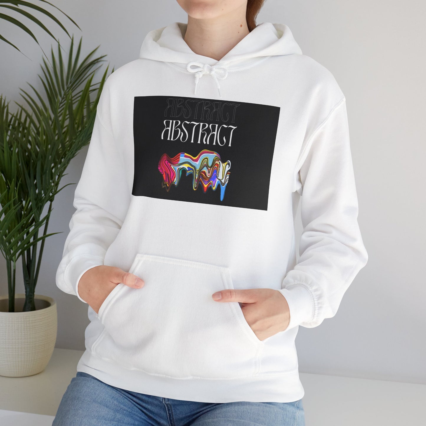 Abstract Design Hooded Sweatshirt - Unisex Heavy Blend™ - Perfect for Art Lovers!