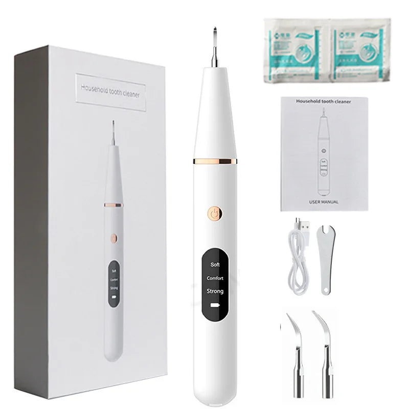 Household Electric Dental Calculus Remover Portable Dental Scaler Whitening Teeth Pen Ultrasonic Tooth Cleaner Whitening Tee