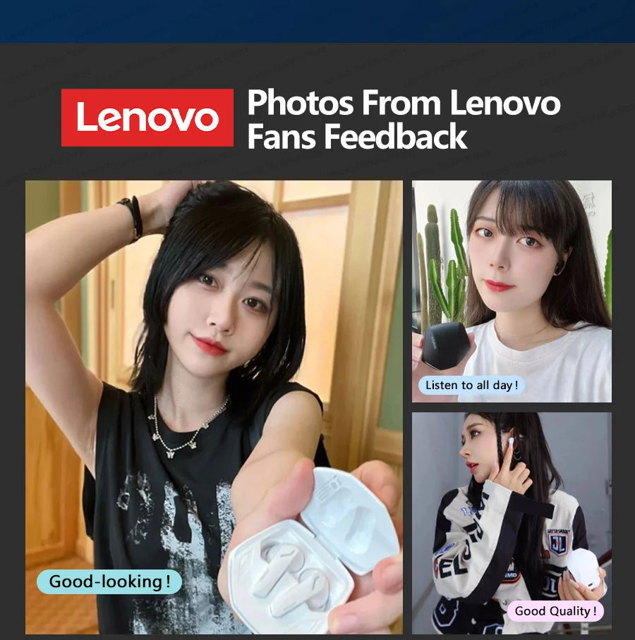 Choice Lenovo GM2 Pro Gaming Headset Bluetooth 5.3 Dual Mode Music Sport Earbuds Noise Reduction Headphones with Mic HD Call