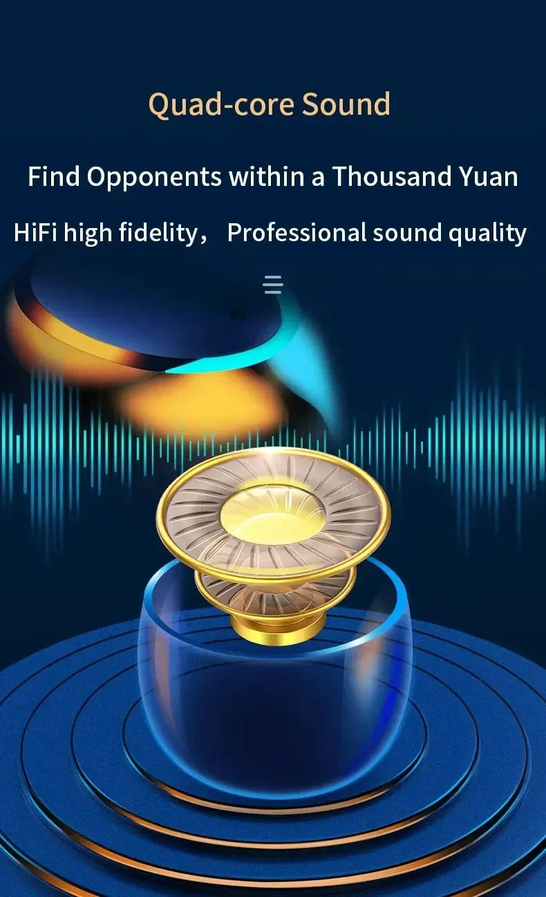 F9 5C Wireless Bluetooth Headphones Tws Waterproof Earbuds Earphones Digital Display Heaset Large Capacity Charging Case