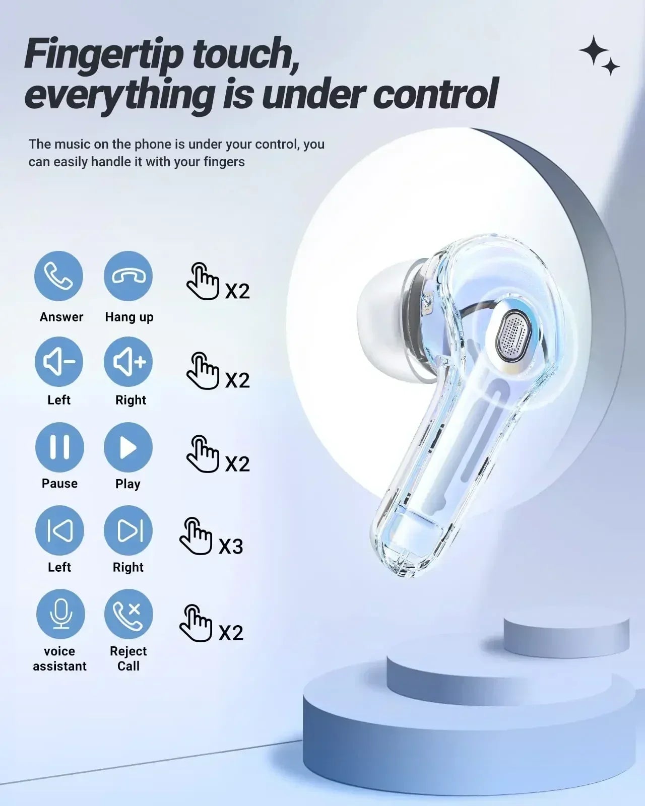 TWS T8 Wireless Earphones Fone Bluetooth Earbuds Transparent Digital Display Mecha Style for Acefast Sport Headphones for Lenovo