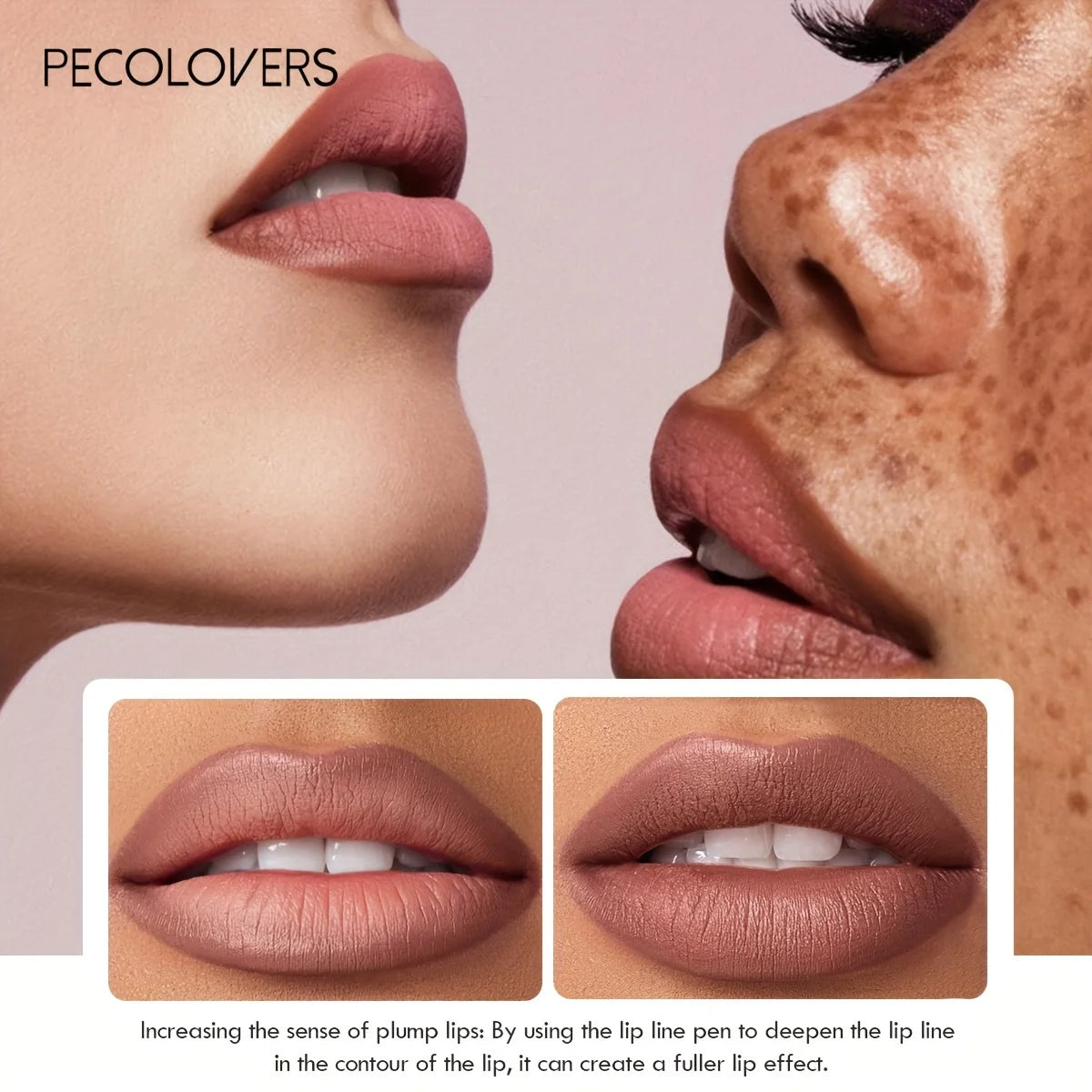 1PC Nude Brown Lip Liner Pencil 12 Color Red Contour Tint Labial Makeup Waterproof Matte Lipstick Pen Lip Contouring Cosmetic