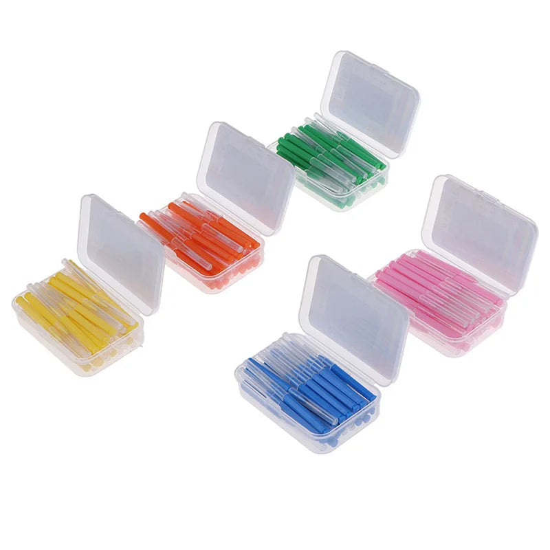 30Pcs Interdental Brushes Health Care Teeth Whitening Interdental Cleaners Orthodontic Dental Tooth Brush Oral Hygiene Tool