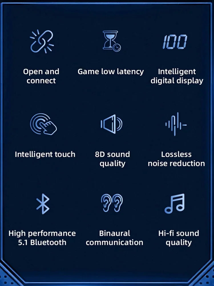 Xiaomi Wireless Bluetooth Headset G9S Sports Waterproof Earphones Touch Earbuds Hifi Stereo Earphones with Microphone