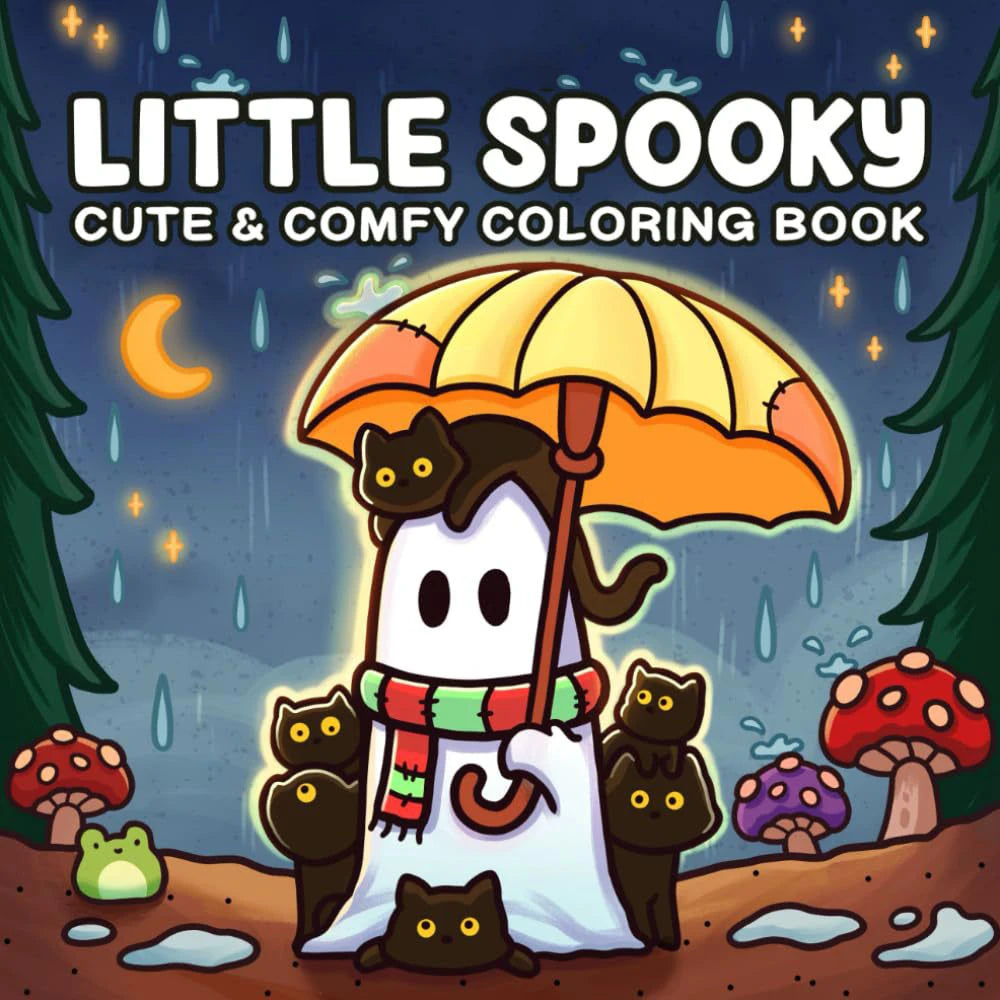 Christmas Coloring Book COZY FRIENDS Coloring Book For Adults And Teens Featuring Adorable Creepy Creatures for Christmas Gifts