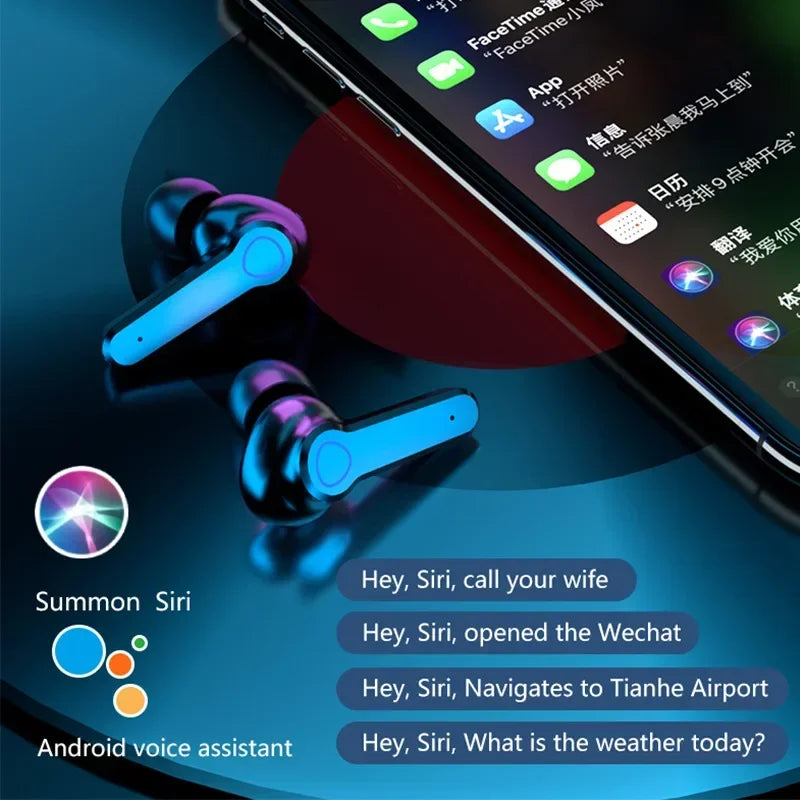 M19 TWS Wireless Headphones Earphones Bluetooth Stereo Noise Reduction Waterproof Sports Earbuds Headsets With Mic
