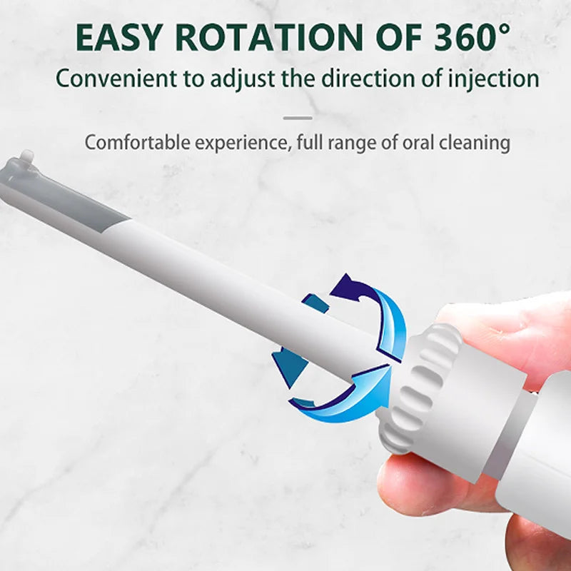 New Faucet Oral Irrigator Portable Teeth Cleaner Dental Water Flosser Pressure Adjustable Water Pick Jet Flossing No Charge Need