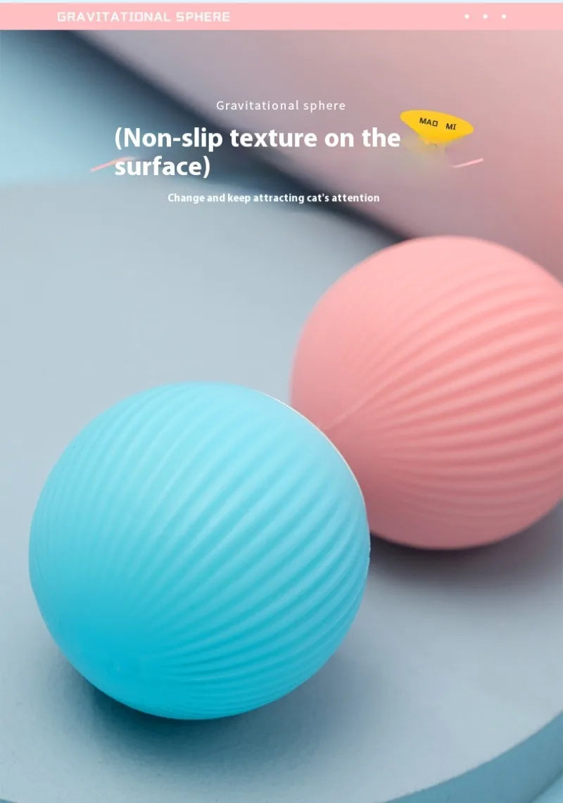 Gravity Intelligent Rolling Ball Cat Toys USB Charging Pet Accessorie Grinding Teeth Resistant To Bite Amuse Pet Toys kitten