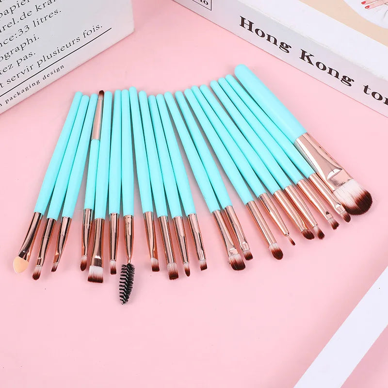 20pcs Makeup Brushes Portable Blush Brush Eyeshadow Brush Loose Powder Brush Beginner Complete Set Of Beauty Tools