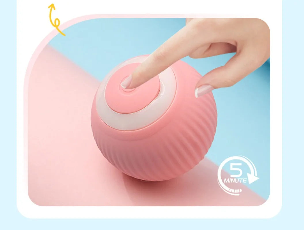 Gravity Intelligent Rolling Ball Cat Toys USB Charging Pet Accessorie Grinding Teeth Resistant To Bite Amuse Pet Toys kitten