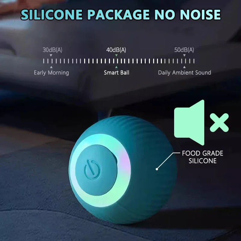 Gravity Intelligent Rolling Ball Cat Toys USB Charging Pet Accessorie Grinding Teeth Resistant To Bite Amuse Pet Toys kitten