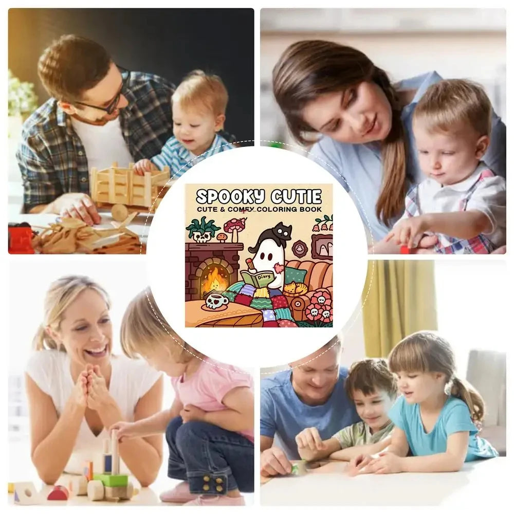 Christmas Coloring Book COZY FRIENDS Coloring Book For Adults And Teens Featuring Adorable Creepy Creatures for Christmas Gifts