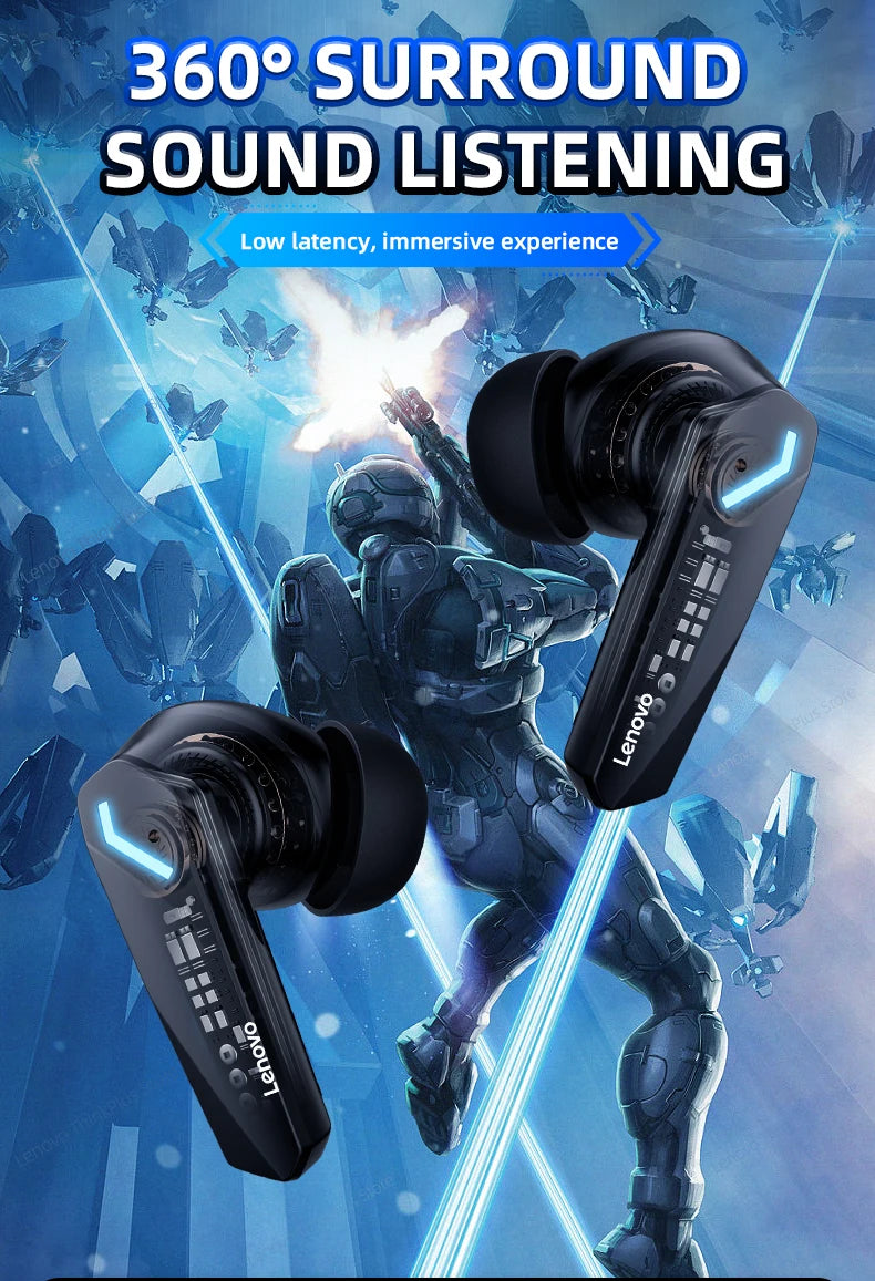 Choice Lenovo GM2 Pro Gaming Headset Bluetooth 5.3 Dual Mode Music Sport Earbuds Noise Reduction Headphones with Mic HD Call