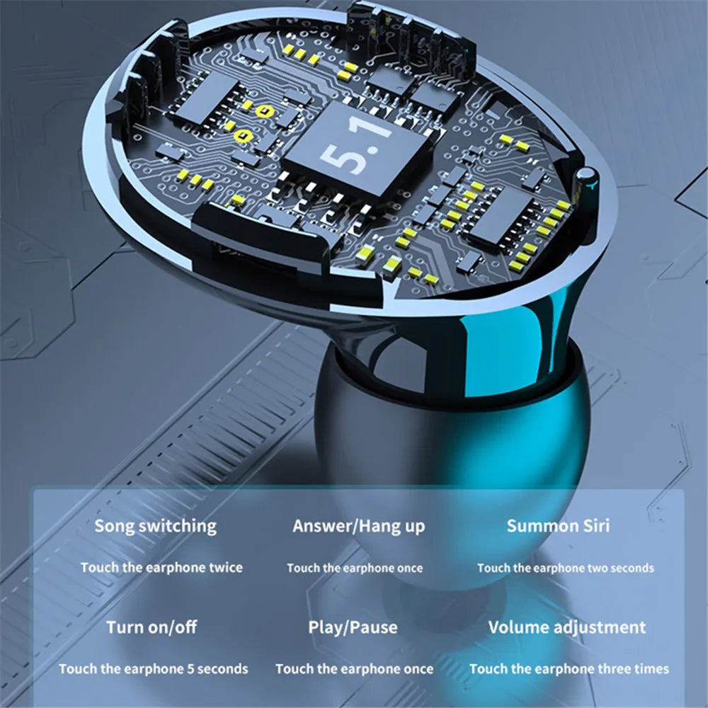 M10 Wireless Headphone Bluetooth Earphones Waterproof Earpieces Sport Earbuds For Huawei iPhone OPPO Xiaomi TWS Music Headset