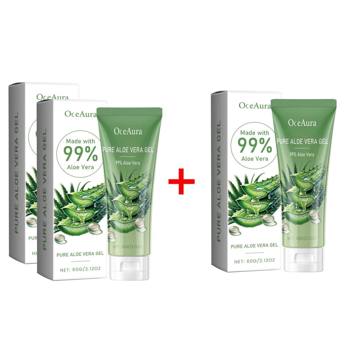 Sunburn Repair Aloe Vera Gel Hydrating Moisturizing Face Cream Relieve Dry Tight Sensitive Skin Care Brightening Facial Cream