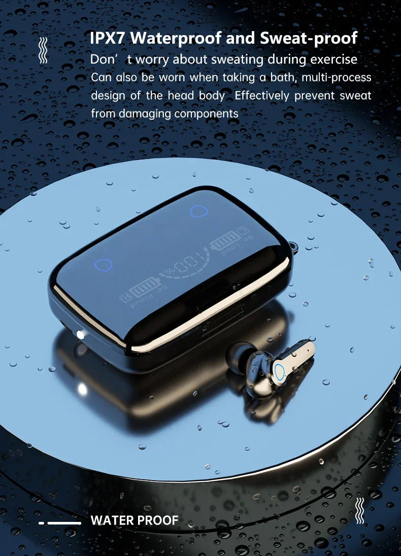 M19 TWS Wireless Headphones Earphones Bluetooth Stereo Noise Reduction Waterproof Sports Earbuds Headsets With Mic