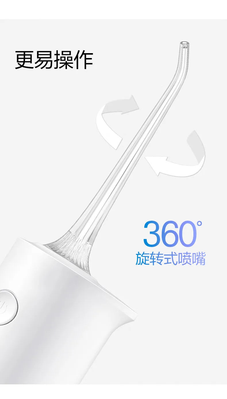 Original SOOCAS W3 Pro Water Flosser Teeth 4 Type Nozzle Cleaner Oral Irrigator Rechargeable Cleaner Water Tank Removeable
