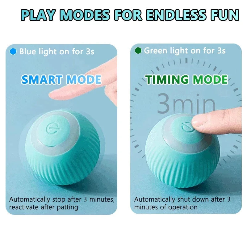 Gravity Intelligent Rolling Ball Cat Toys USB Charging Pet Accessorie Grinding Teeth Resistant To Bite Amuse Pet Toys kitten