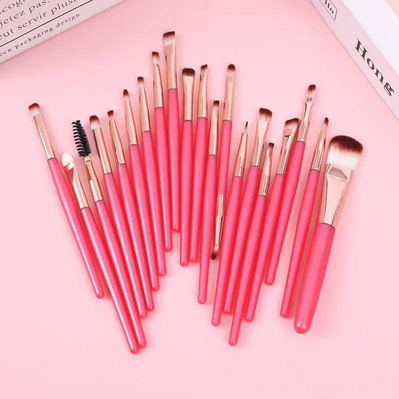 20pcs Makeup Brushes Portable Blush Brush Eyeshadow Brush Loose Powder Brush Beginner Complete Set Of Beauty Tools