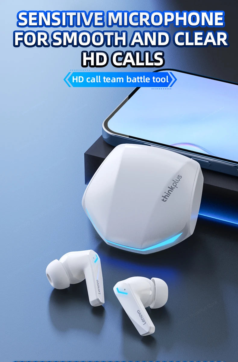 Choice Lenovo GM2 Pro Gaming Headset Bluetooth 5.3 Dual Mode Music Sport Earbuds Noise Reduction Headphones with Mic HD Call