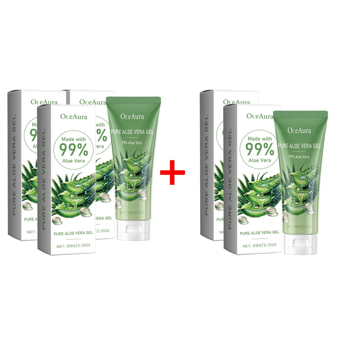 Sunburn Repair Aloe Vera Gel Hydrating Moisturizing Face Cream Relieve Dry Tight Sensitive Skin Care Brightening Facial Cream