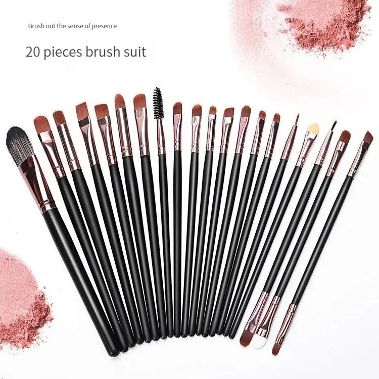 20pcs Makeup Brushes Portable Blush Brush Eyeshadow Brush Loose Powder Brush Beginner Complete Set Of Beauty Tools
