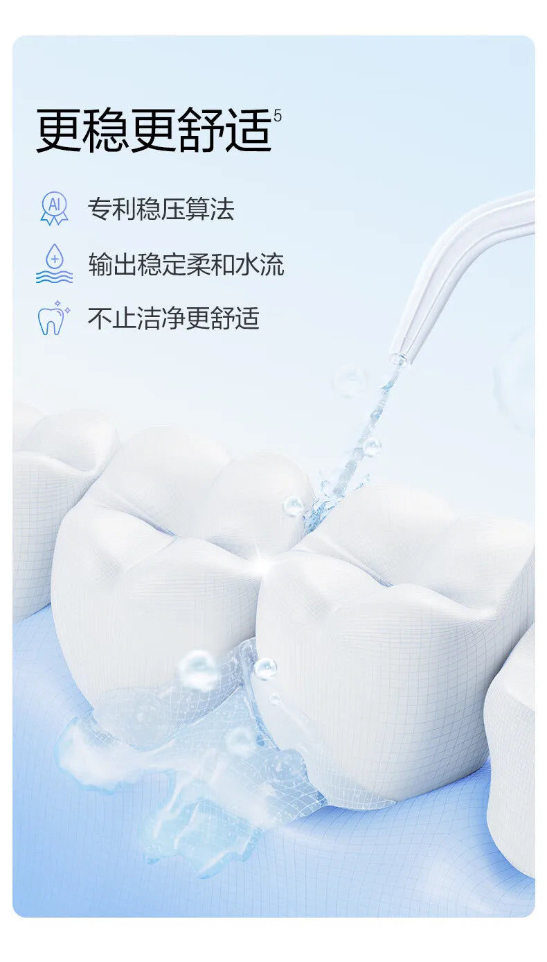 Original SOOCAS W3 Pro Water Flosser Teeth 4 Type Nozzle Cleaner Oral Irrigator Rechargeable Cleaner Water Tank Removeable