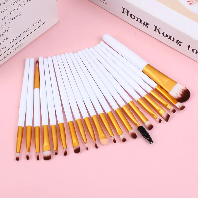 20pcs Makeup Brushes Portable Blush Brush Eyeshadow Brush Loose Powder Brush Beginner Complete Set Of Beauty Tools