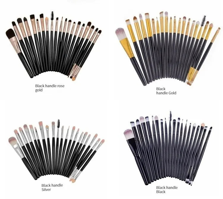 20pcs Makeup Brushes Portable Blush Brush Eyeshadow Brush Loose Powder Brush Beginner Complete Set Of Beauty Tools