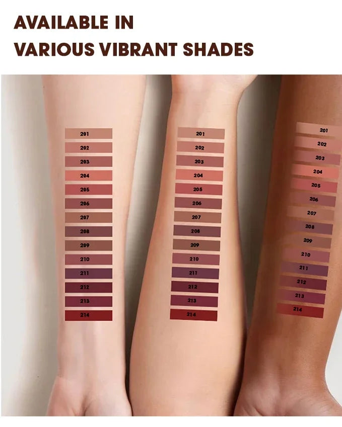 6pcs/Set Rozza Velvet Matte Lip Liner,Long-Lasting Waterproof Finish,Non-Fading,Brown,Pink,Purple Shades,Perfect for All Skins