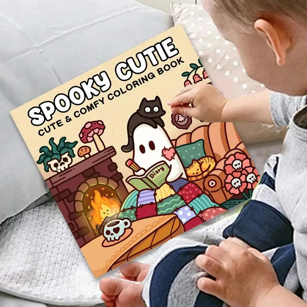Christmas Coloring Book COZY FRIENDS Coloring Book For Adults And Teens Featuring Adorable Creepy Creatures for Christmas Gifts