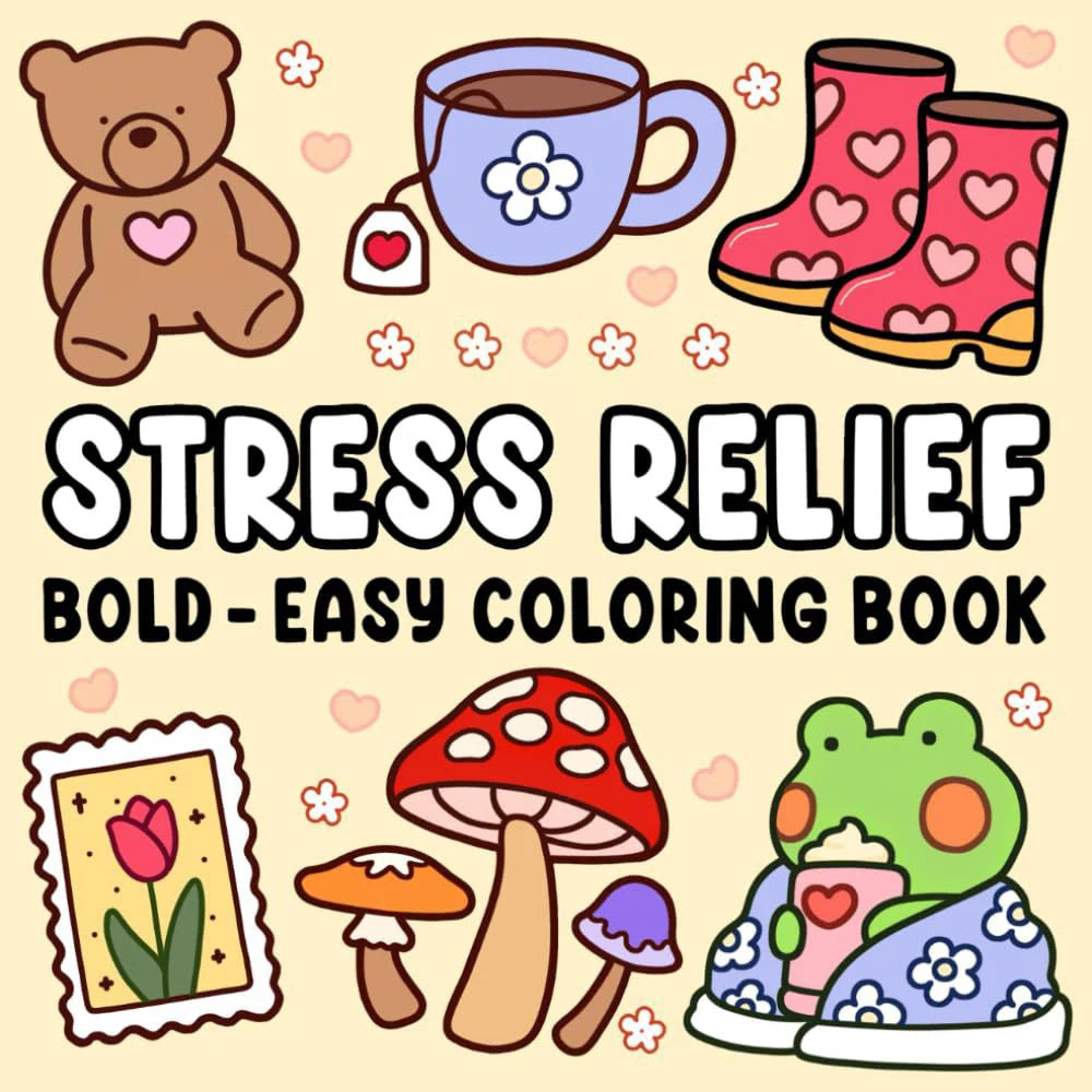 Christmas Coloring Book COZY FRIENDS Coloring Book For Adults And Teens Featuring Adorable Creepy Creatures for Christmas Gifts