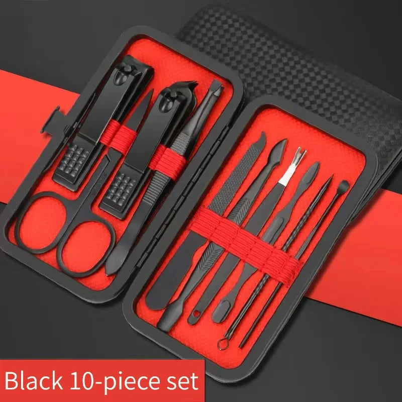 7-24pcs Professional Nail Clippers Kit - Ultra Sharp Fingernail and Toenail Cutters for Men and Women - Sturdy Pedicure Care