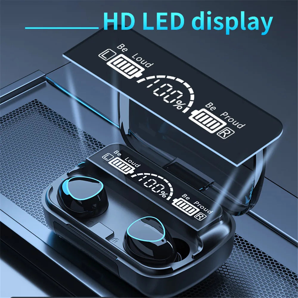 M10 Wireless Headphone Bluetooth Earphones Waterproof Earpieces Sport Earbuds For Huawei iPhone OPPO Xiaomi TWS Music Headset
