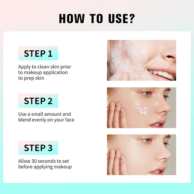 24ml Highly Moisturizing Makeup Base Gel Isolation Primer for Dry Skin Refreshing Easy to Absorb No Powder Stuck Natural Makeup