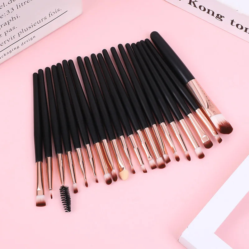 20pcs Makeup Brushes Portable Blush Brush Eyeshadow Brush Loose Powder Brush Beginner Complete Set Of Beauty Tools