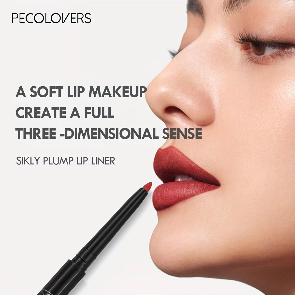1PC Nude Brown Lip Liner Pencil 12 Color Red Contour Tint Labial Makeup Waterproof Matte Lipstick Pen Lip Contouring Cosmetic