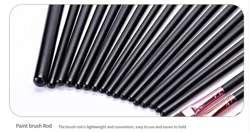 20pcs Makeup Brushes Portable Blush Brush Eyeshadow Brush Loose Powder Brush Beginner Complete Set Of Beauty Tools