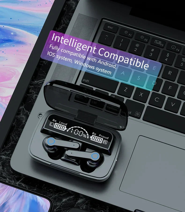 M19 TWS Wireless Headphones Earphones Bluetooth Stereo Noise Reduction Waterproof Sports Earbuds Headsets With Mic