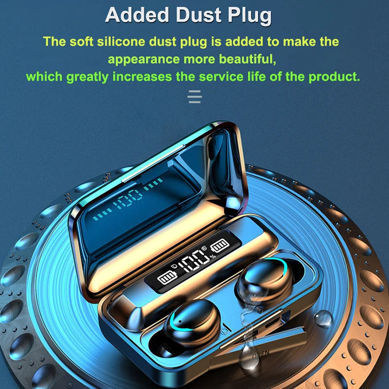 2024 NEW F9-5c TWS Bluetooth Earphones Wireless Headphone 9D Stereo Sports Waterproof Earbuds HD Calling Headset With Microphone