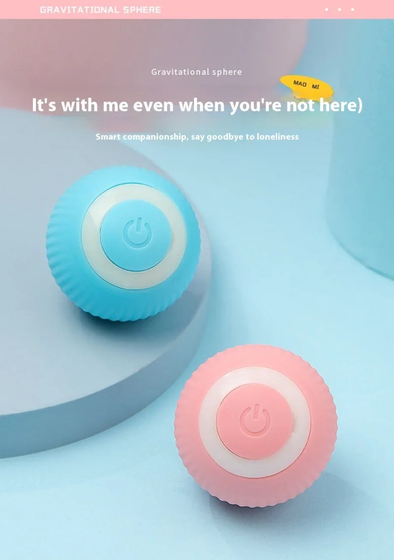 Gravity Intelligent Rolling Ball Cat Toys USB Charging Pet Accessorie Grinding Teeth Resistant To Bite Amuse Pet Toys kitten