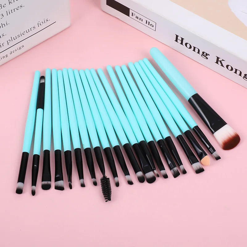 20pcs Makeup Brushes Portable Blush Brush Eyeshadow Brush Loose Powder Brush Beginner Complete Set Of Beauty Tools
