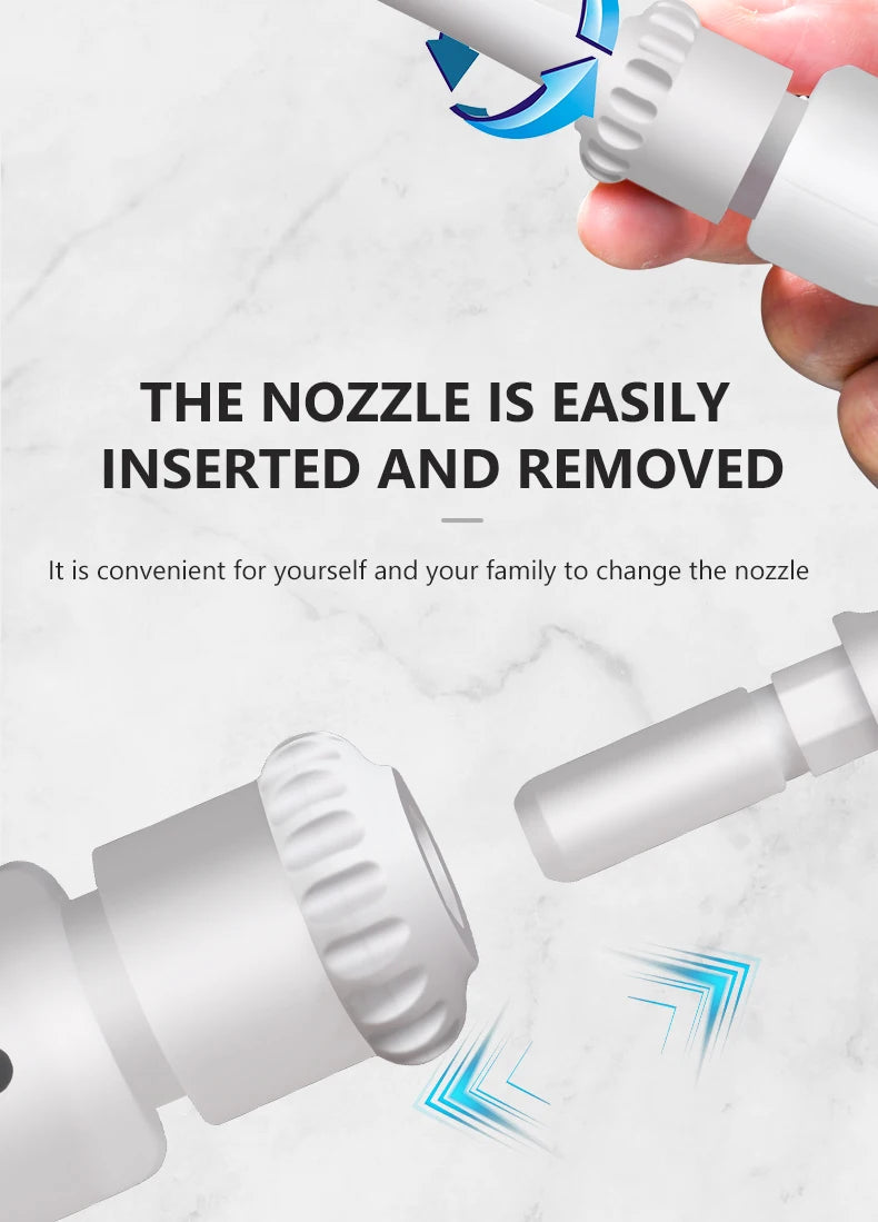New Faucet Oral Irrigator Portable Teeth Cleaner Dental Water Flosser Pressure Adjustable Water Pick Jet Flossing No Charge Need