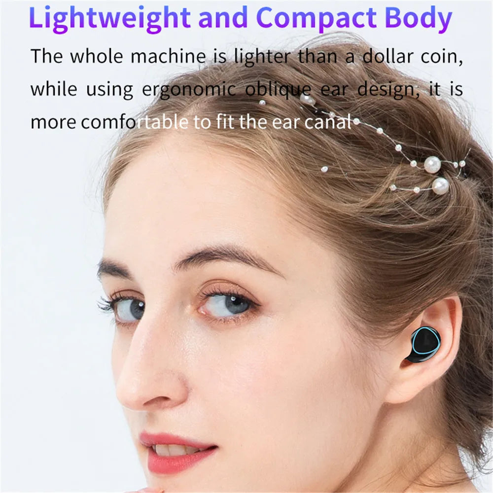 M10 Wireless Headphone Bluetooth Earphones Waterproof Earpieces Sport Earbuds For Huawei iPhone OPPO Xiaomi TWS Music Headset