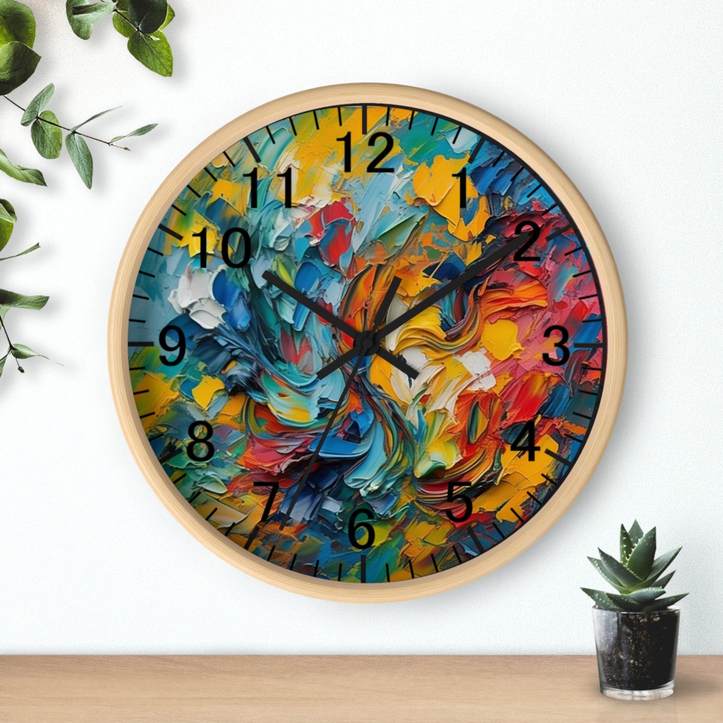 Artistic Wall Clock - Timeless Energy Design