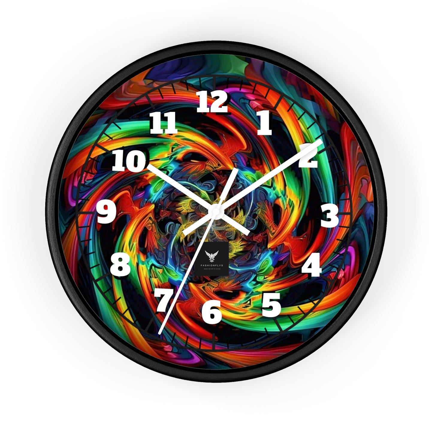 Colorful Swirl Wall Clock - Vibrant Home Decor for Art Lovers