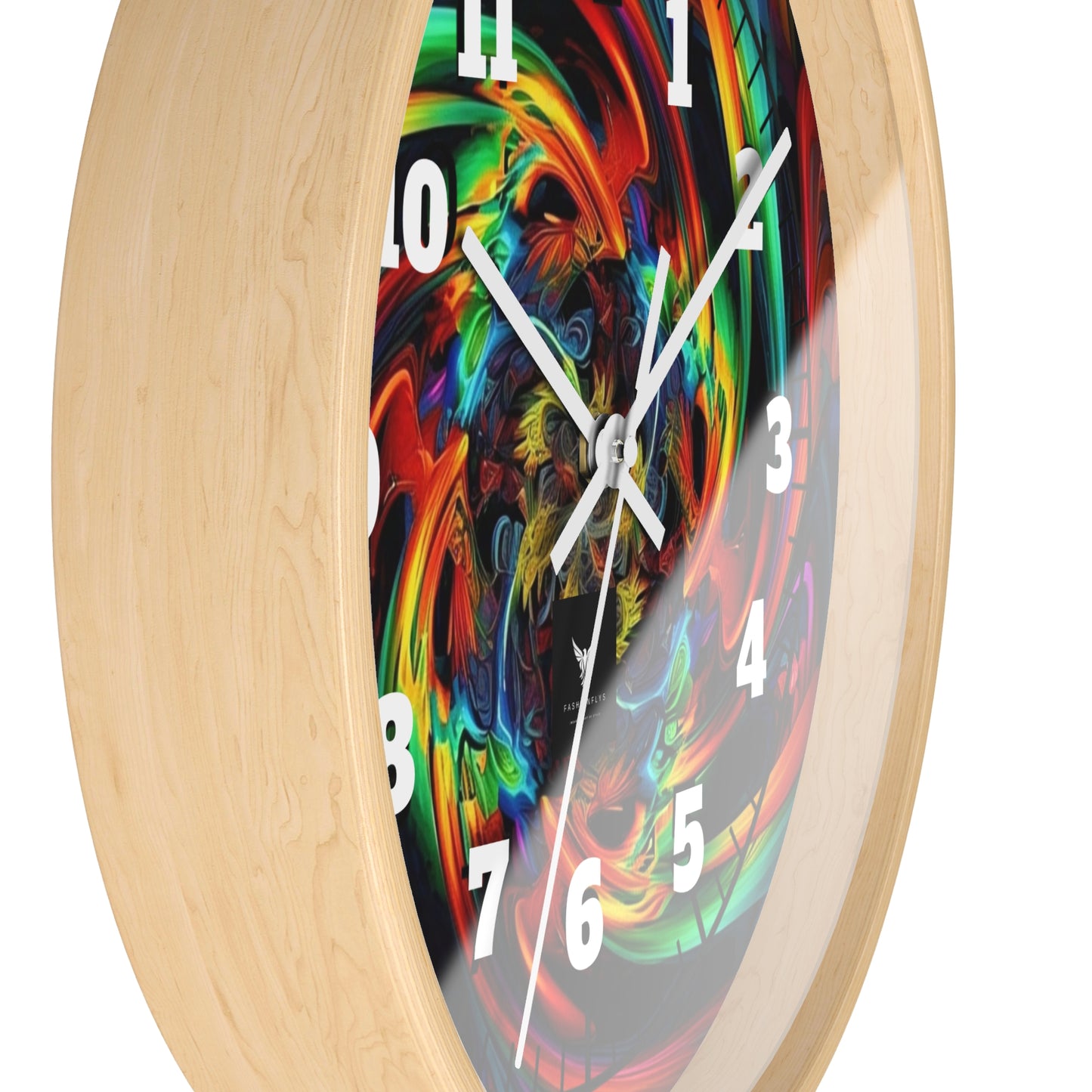 Colorful Swirl Wall Clock - Vibrant Home Decor for Art Lovers